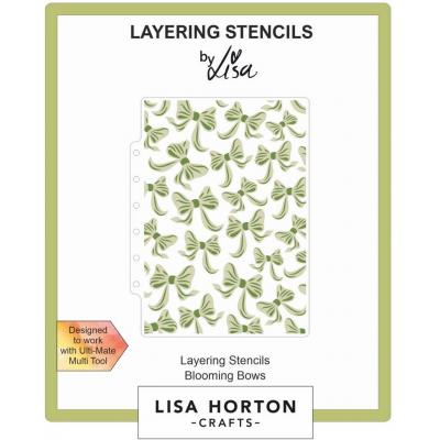 Lisa Horton Crafts Layering Stencils - Blooming Bows